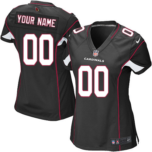 Nike Arizona Cardinals Customized Black Stitched Women's NFL Jersey